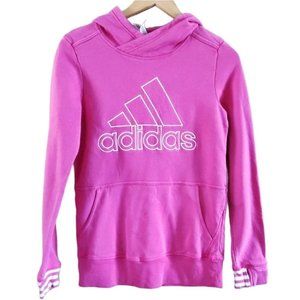 Adidas Logo Hooded Sweatshirt Pink XS
